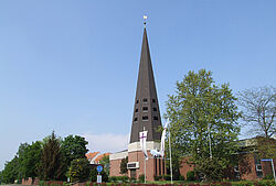 Erbaut in den Jahren 1980 bis 1982: Die Johanneskirche in Speyer-West.